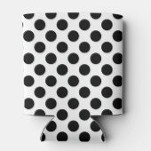 Polka Dots, Polka Dot Pattern, Black and White Blikjeskoeler (Achterkant)