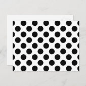 Polka Dots, Polka Dot Pattern, Black and White Briefkaart (Voorkant / Achterkant)