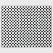 Polka Dots, Polka Dot Pattern, Black and White Cadeaupapier (Vlak)
