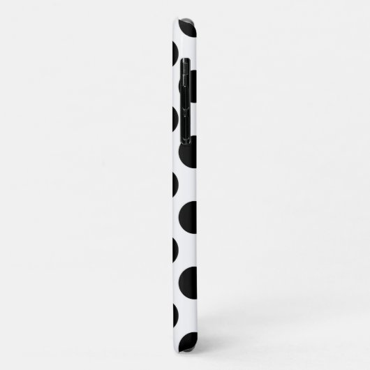 Polka Dots, Polka Dot Pattern, Black and White Case-Mate iPhone Case (Achterkant/links)