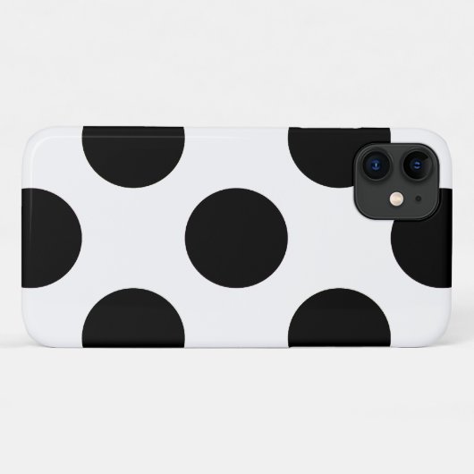 Polka Dots, Polka Dot Pattern, Black and White Case-Mate iPhone Case (Achterkant (horizontaal))