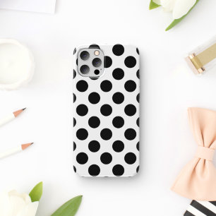 Polka Dots, Polka Dot Pattern, Black and White Case-Mate iPhone Case