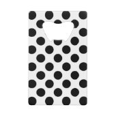 Polka Dots, Polka Dot Pattern, Black and White Creditkaart Flessenopener (Voorkant)