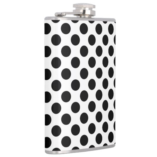 Polka Dots, Polka Dot Pattern, Black and White Heupfles (Rechts)