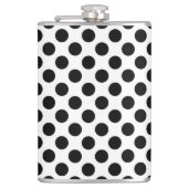 Polka Dots, Polka Dot Pattern, Black and White Heupfles (Voorkant)