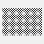 Polka Dots, Polka Dot Pattern, Black and White Inpakpapier Vel (Voorkant 2)