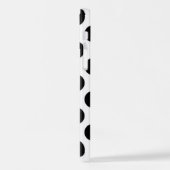 Polka Dots, Polka Dot Pattern, Black and White iPhone Hoesje (Linkerkant)