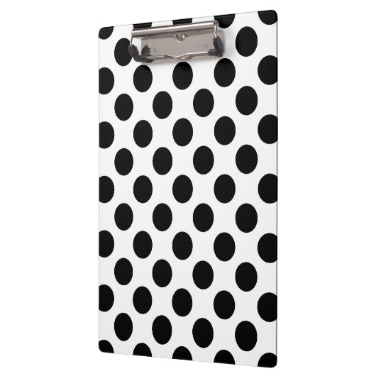 Polka Dots, Polka Dot Pattern, Black and White Klembord (Links)