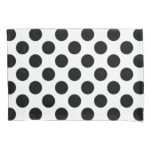Polka Dots, Polka Dot Pattern, Black and White Kussensloop (Voorkant)