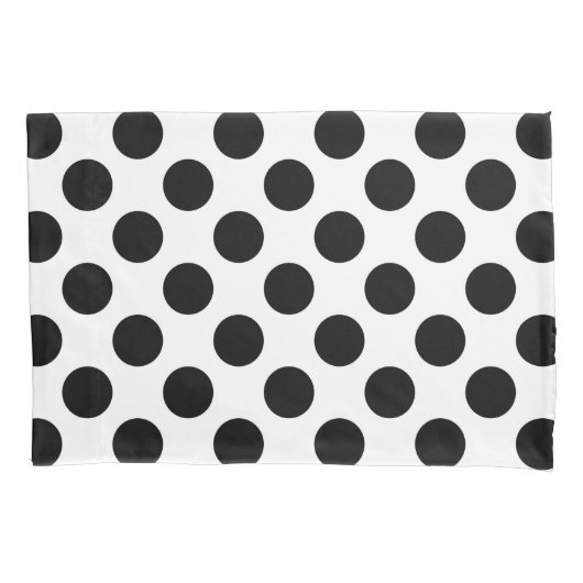 Polka Dots, Polka Dot Pattern, Black and White Kussensloop (Voorkant)