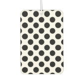 Polka Dots, Polka Dot Pattern, Black and White Luchtverfrisser (Voorkant)