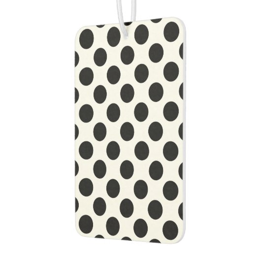 Polka Dots, Polka Dot Pattern, Black and White Luchtverfrisser (Links)