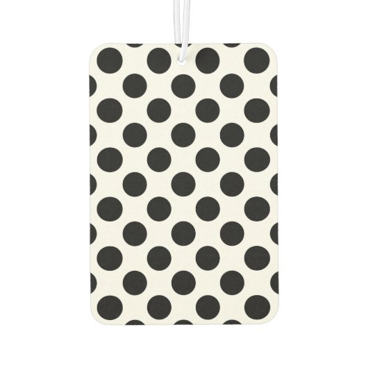 Polka Dots, Polka Dot Pattern, Black and White Luchtverfrisser (Achterkant)