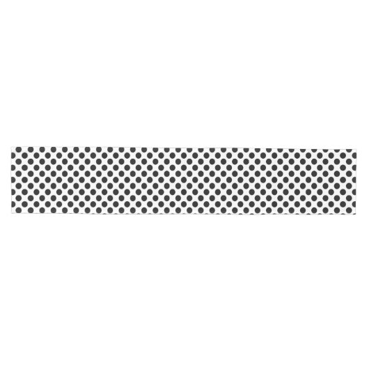 Polka Dots, Polka Dot Pattern, Black and White Medium Tafelloper (Horizontaal)