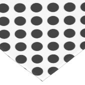 Polka Dots, Polka Dot Pattern, Black and White Medium Tafelloper (Hoek)