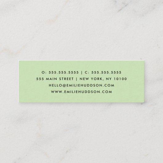 Polka Dots, Polka Dot Pattern, Black and White Mini Visitekaartje (Achterkant)