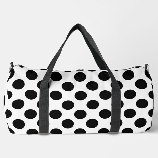 Polka Dots, Polka Dot Pattern, Black and White Plunjezak (Voorkant)