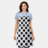 Polka Dots, Polka Dot Pattern, Black and White Schort (Gedragen)