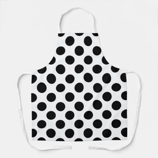 Polka Dots, Polka Dot Pattern, Black and White Schort (Voorkant)