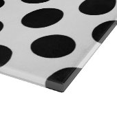 Polka Dots, Polka Dot Pattern, Black and White Snijplank (Hoek)