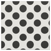 Polka Dots, Polka Dot Pattern, Black and White Stof (Close Up)