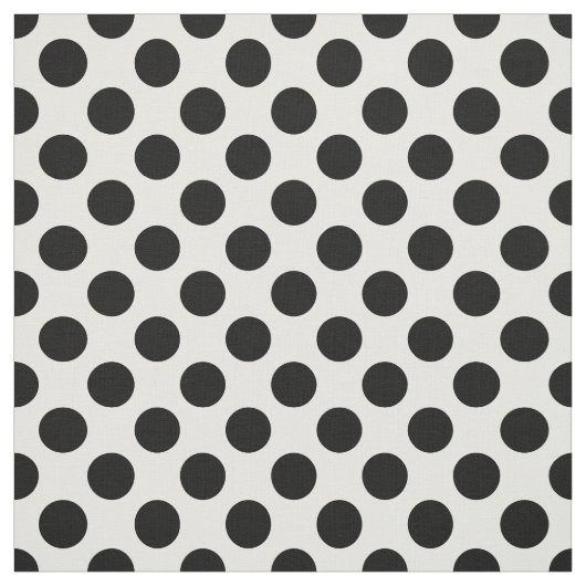 Polka Dots, Polka Dot Pattern, Black and White Stof (Swatch)