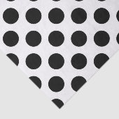 Polka Dots, Polka Dot Pattern, Black and White Tissuepapier (Detail)