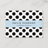 Polka Dots, Polka Dot Pattern, Black and White Visitekaartje (Voorkant)