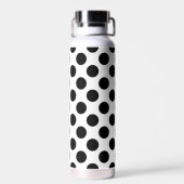 Polka Dots, Polka Dot Pattern, Black and White Waterfles (Achterkant)