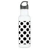 Polka Dots, Polka Dot Pattern, Black and White Waterfles (Voorkant)