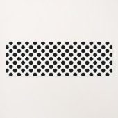 Polka Dots, Polka Dot Pattern, Black and White Yogamat (Achterkant (horizontaal))