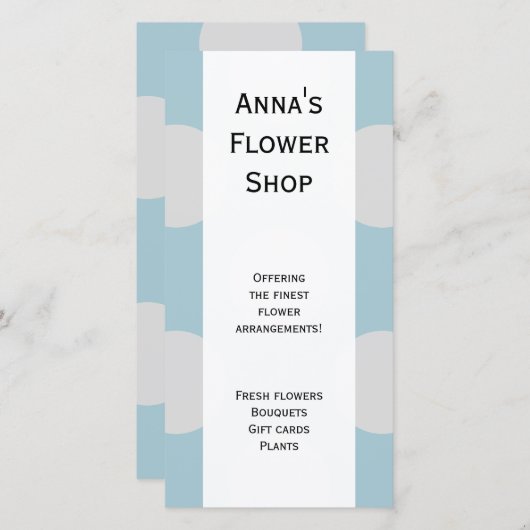 Polka Dots, Polka Dot Pattern, Stippen, Blue, Grey (Voorkant / Achterkant)