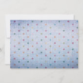 Polka Dots pre-K Afstuderen drie foto's blauwe jan (Achterkant)