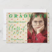 Polka Dots Pre-K Graduate Photo Textile Texture (Voorkant)