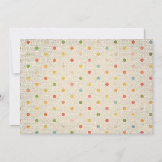 Polka Dots Pre-K Graduate Photo Textile Texture (Achterkant)