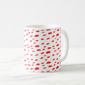 Polka Dots Red Polka Dots Dalmatian Pattern Koffiemok (Voorkant rechts)