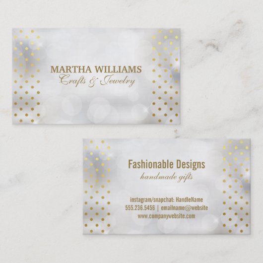 Polka Dots | remachtergrond Visitekaartje (Voorkant / Achterkant)