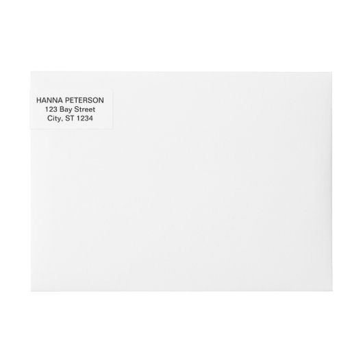 Polka dots retour adres wrap label (Voorkant)