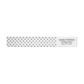 Polka dots retour adres wrap label (Individueel)