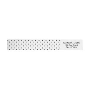 Polka dots retour adres wrap label
