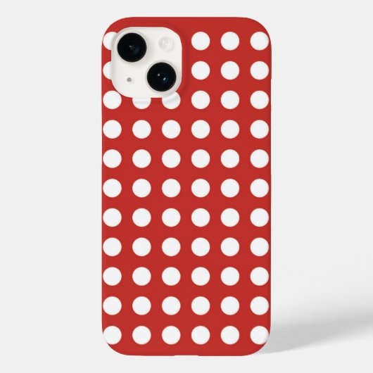 Polka dots retro stijl iPhone / iPad case (Achterkant)