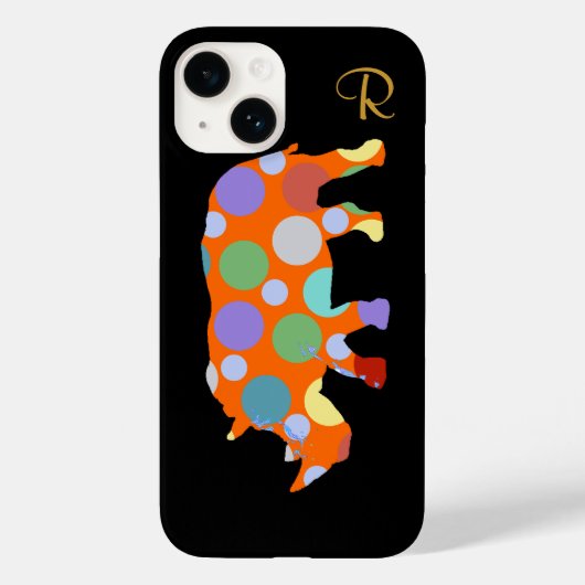 Polka Dots Rhino Case-Mate iPhone Case (Achterkant)