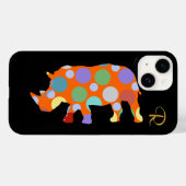 Polka Dots Rhino Case-Mate iPhone Case (Achterkant (horizontaal))