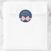 Polka Dots Ribbon Bow Stropdas Dank u Sticker (Tas)