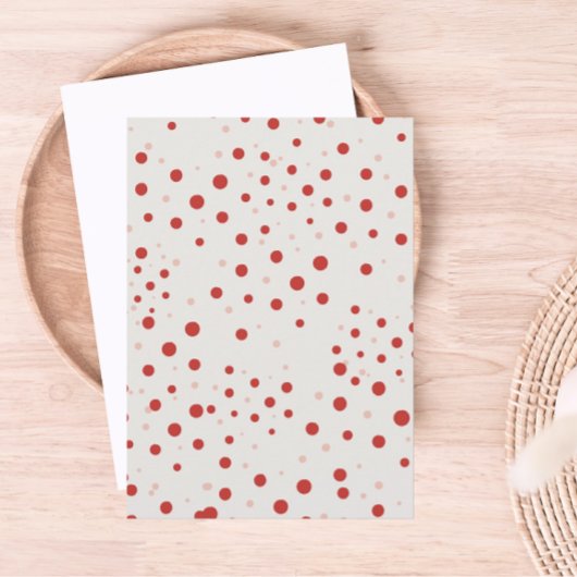 Polka Dots Rode Ballon Klaar om te Poppen Kaart