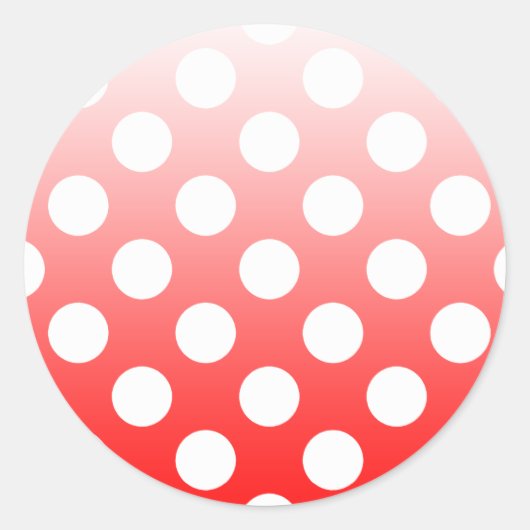 Polka Dots Ronde Sticker (Voorkant)