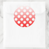 Polka Dots Ronde Sticker (Tas)