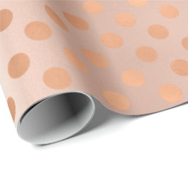 Polka Dots Roos Gouden Blush Elegant Blush Powder Cadeaupapier