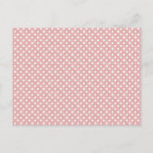 Polka Dots Roze/Bruin · Aankondiging Baby (Achterkant)