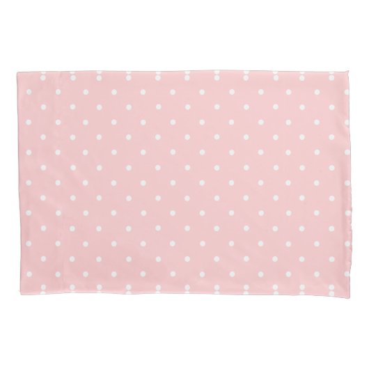 Polka Dots Roze en Wit Schattige Modern Pattern Kussensloop (Voorkant)